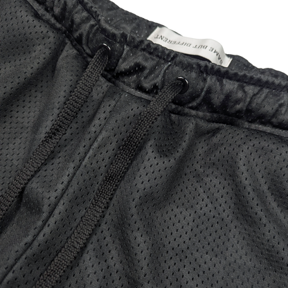 Close-Up of women's mesh basketball shorts with inner lining